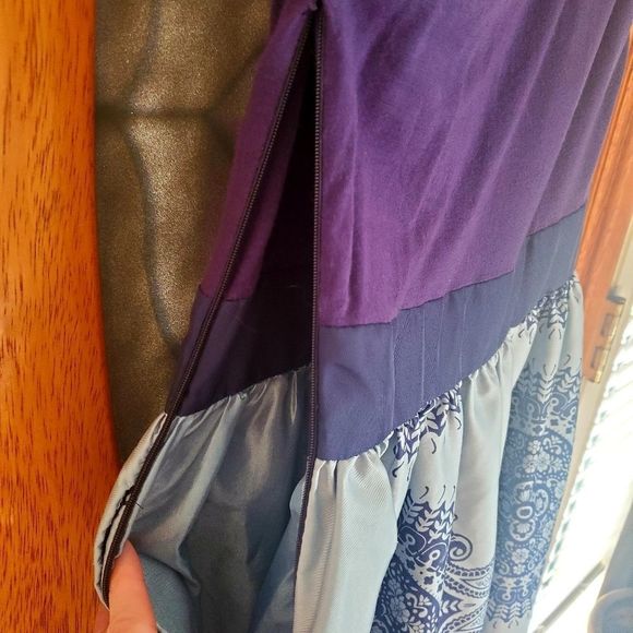 Francesca's Collections Purple Silver Ruffle Accent Dress - Picture 6 of 8